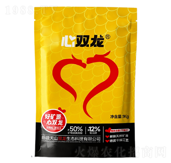礦源黃腐酸鉀1kg-心雙龍-天山雙龍