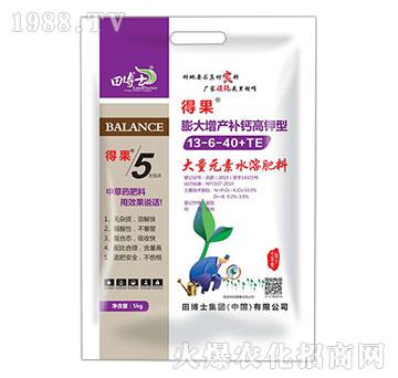 膨大增產(chǎn)補(bǔ)鈣高鉀型大量元素水溶肥料13-6-40+TE-得果-田博士