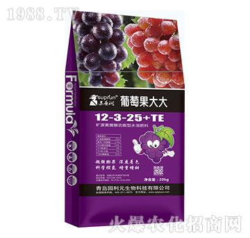 礦源黃腐酸功能型水溶肥料12-3-25+TE-葡萄果大大-園利元