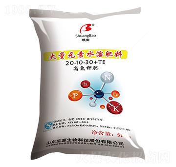 大量元素水溶肥料20-10-30+TE-寶田肥業(yè)