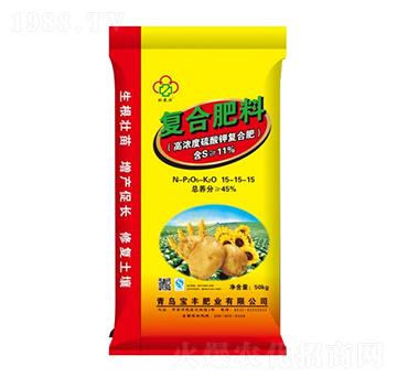 高濃度硫酸鉀復(fù)合肥15-15-15-寶豐肥業(yè)