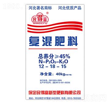 復(fù)混肥料12-18-15-民得富