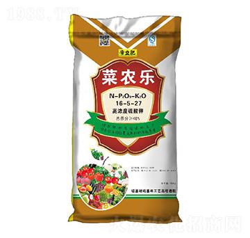蔬菜專用高濃度硫酸鉀復(fù)混肥料16-5-27-菜農(nóng)樂-帝益肥