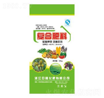 硫酸鉀型復合肥料28-6-6-巨龍肥業(yè)