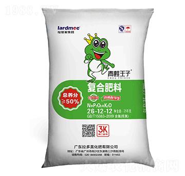 25KG玉米專用復(fù)合肥料26-12-12-青蛙王子-拉多美