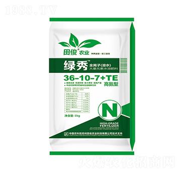 高氮型大量元素水溶肥料3-10-7+TE-綠秀-田俊肥業(yè)