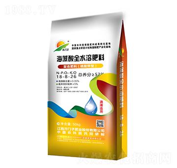 海藻酸全水溶肥料18-8-26-開(kāi)門(mén)子