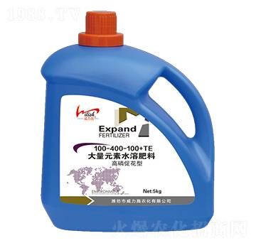 大量元素水溶肥料100-400-100+TE-威力施