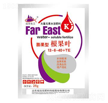 膨果型大量元素水溶肥12-6-40+TE-根果葉-遠(yuǎn)東肥料