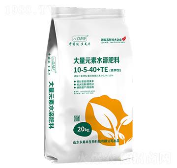 高鉀型大量元素水溶肥10-5-40+TE-多美豐