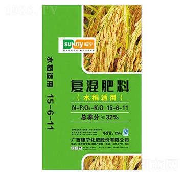 水稻適用復(fù)混肥料15-6-11-穗寧