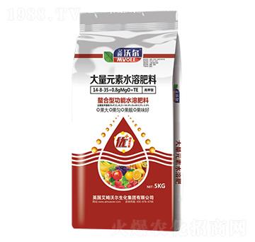 高鉀型螯合功能大量元素水溶肥料14-8-35+0.8MgO+TE-艾姆沃爾