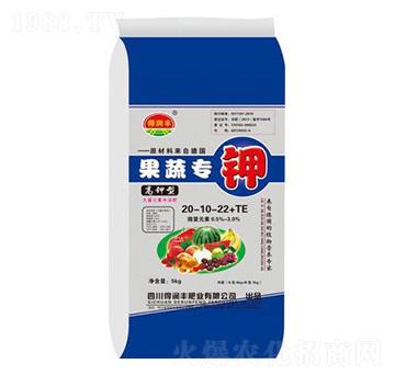 高鉀型大量元素水溶肥20-10-22+TE 果蔬專鉀 得潤豐