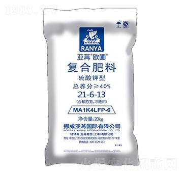 硫酸鉀型復合肥料21-6-13 亞苒歐圃 亞苒國際