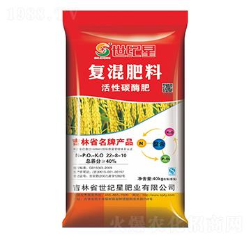 40kg炭酶水稻一次性專用復(fù)混肥料22-8-10-世紀(jì)星