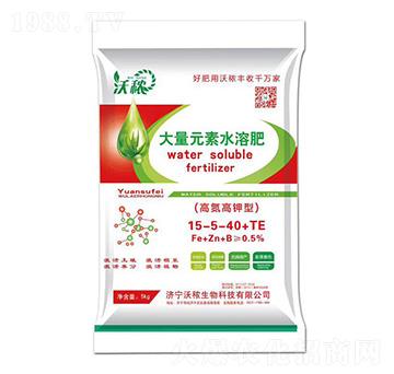 大量元素水溶肥15-5-40+TE 秾邦生物