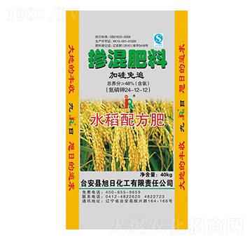 水稻配方加鋅免追摻混肥料24-12-12-九日-旭日化工