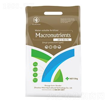 進口版高鉀型大量元素水溶肥10-5-40+TE-葉蘭高科
