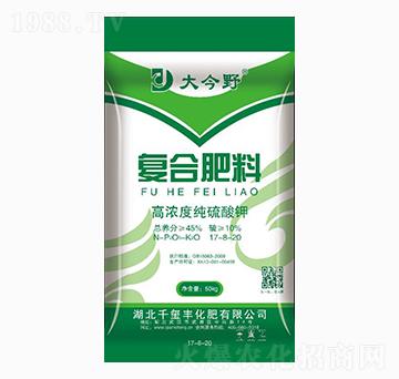 高濃度純硫酸鉀復(fù)合肥料17-8-20-大今野-千璽豐
