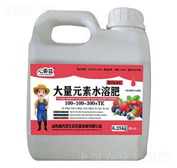 大量元素水溶肥100-100-300+TE-心美滋