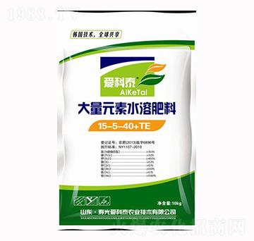 大量元素水溶肥料15-5-40+TE-愛科泰