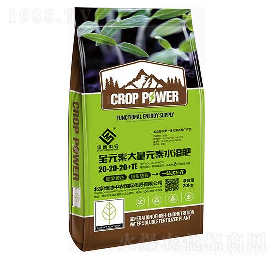 全元素大量元素元素水溶肥20-20-20+TE-綠地中農