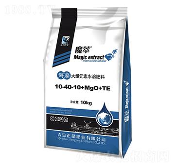 海藻大量元素水溶肥料10-40-10+MgO+TE-魔萃-正昂肥業(yè)