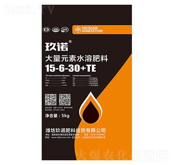 大量元素水溶肥料15-6-30+TE-玖諾肥料
