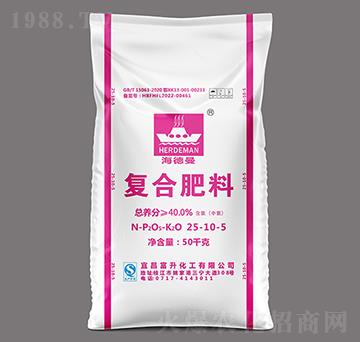 50kg高塔氯基復(fù)合肥料25-10-5-海德曼-三寧化工