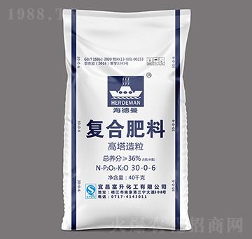 40kg高塔氯基復(fù)合肥料30-0-6-海德曼-三寧化工