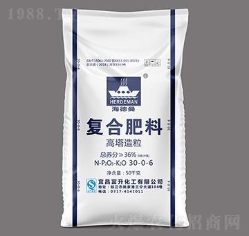 50kg高塔氯基復(fù)合肥料30-5-5-海德曼-三寧化工