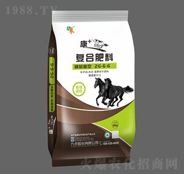 硝硫基型高塔造粒復(fù)合肥料26-6-6-康+系列-九禾股份