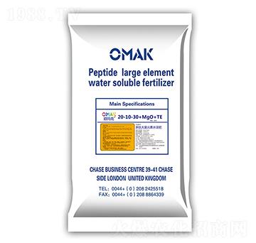 多肽大量元素水溶肥料20-10-30+MgO+TE-歐瑪克-方護作物