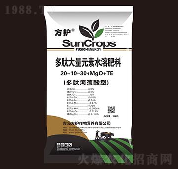 多肽海藻酸型大量元素水溶肥料20-10-30+MgO+TE-方護(hù)作物