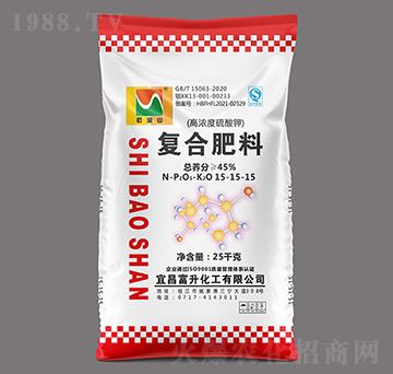 25kg高濃度多元硫基復(fù)合肥料15-15-15-石寶山-三寧化工