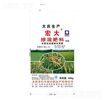 水稻長(zhǎng)效緩釋摻混肥料17-14-15-億豐