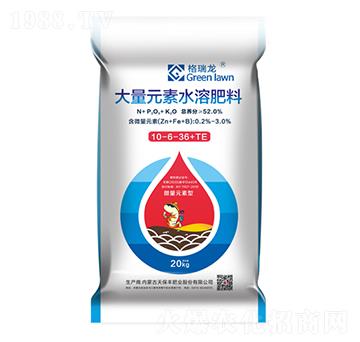大量元素水溶肥料10-6-36+TE-格瑞龍-天宇匯景