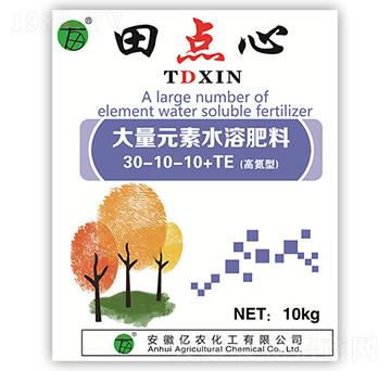 高氮型大量元素水溶肥30-10-10+TE-億農(nóng)化工