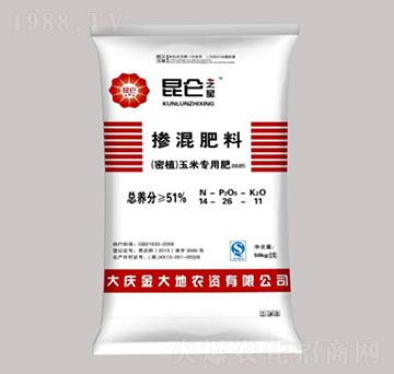 密植玉米專(zhuān)用摻混肥料（BB肥）14-26-11-昆侖之美-永利肥業(yè)