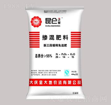 新三段緩釋免追摻混肥料26-14-15-昆侖之美-永利肥業(yè)