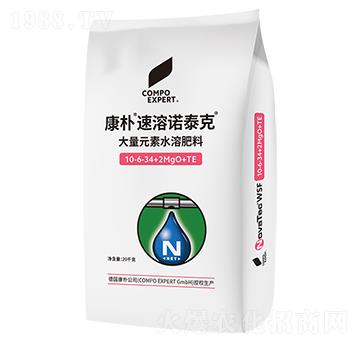 大量元素水溶肥料10-6-34+2MgO+TE-康樸·速溶諾泰克-德華肥料