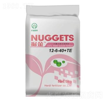 掘金大量元素水溶肥12-6-40+TE-禾迪