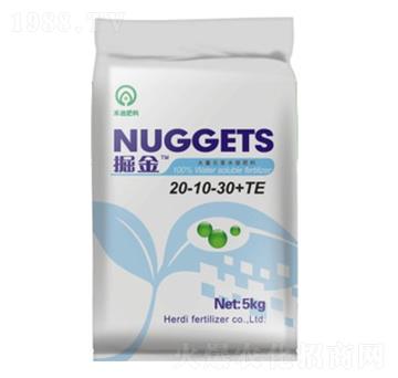 掘金大量元素水溶肥20-10-30+TE-禾迪