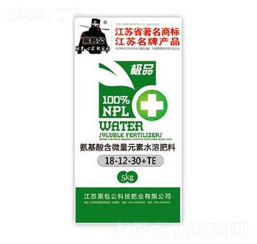 氨基酸含微量水溶肥料18-12-30+TE-黑包公