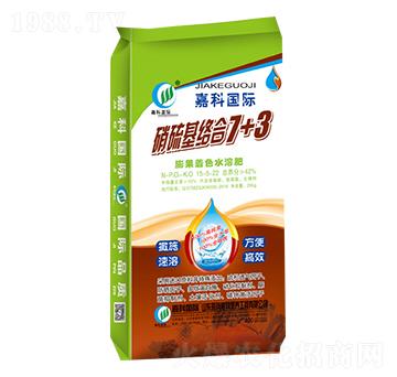 膨果著色水溶肥154-5-22-硝硫基絡(luò)合7+3-嘉科