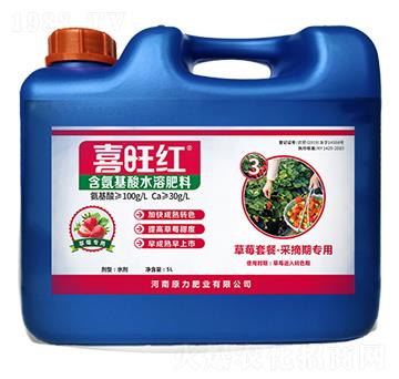 草莓專用含氨基酸水溶肥料-喜旺旺-原力肥業(yè)