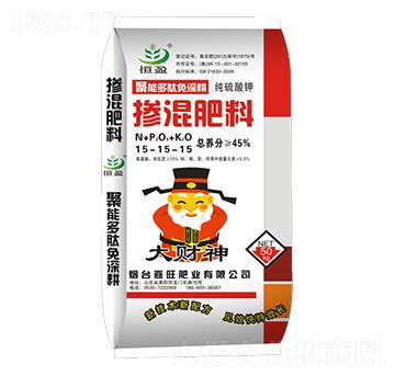 純硫酸鉀摻混肥料15-15-15-大財(cái)神-嘉旺