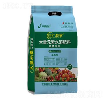 蔬菜專用大量元素水溶肥料19-19-19+TE-啟匯靚果-中霖高科