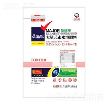 硝硫基高鉀型大量元素水溶肥料15-5-30+TE-六合金-金必來生物