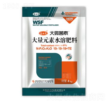 平衡型大量元素水溶肥料19-19-19+TE-大微菌素-金必來生物